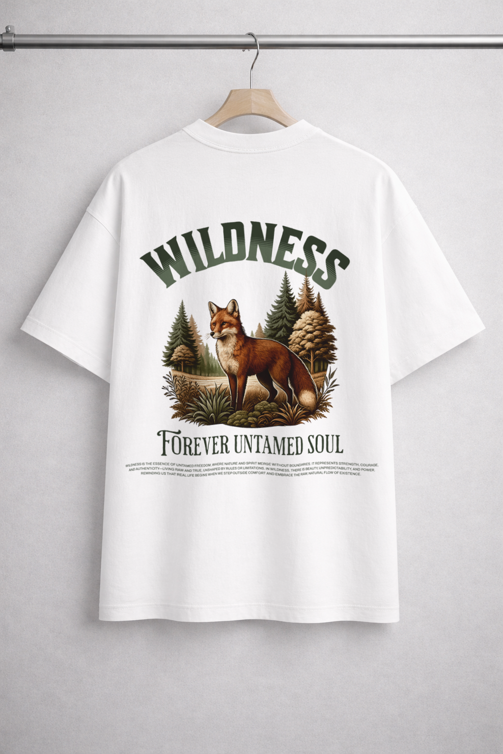 Wildness Forever Untamed Soul Oversized T-Shirt  FLAT 41% OFF